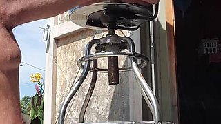 Draining off in the Sun. Precum. Rigid ample Shaft jizzing.
