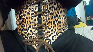 Ripped Pantyhose Slut JOI. Dildo Ride, Pussy Slaps and Triple Orgasm Toy Session
