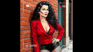 Casting for a 40-year-old Sexy Slut. Cartoon. MILF Black Stockings