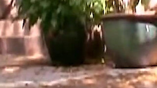 He Is Lying by the Pool When She Sits on His Cock