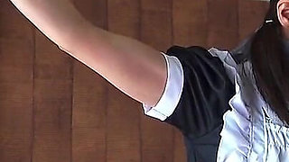 A Restrained Maid Writhing in Pleasure From a Remote-controlled Vibrator