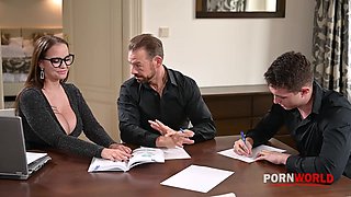 Busty Language Teacher Jennifer Mendez Swaps Studying For DP Slamming GP2777