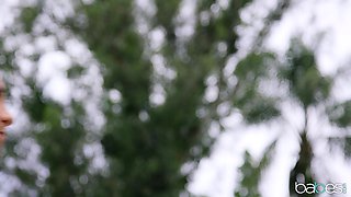 Seth Gamble's Blue Pact Turns into Outdoor Pool Bliss