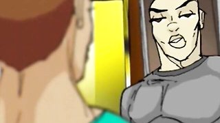 Easy-on-the-eyes patootie's bigtits action