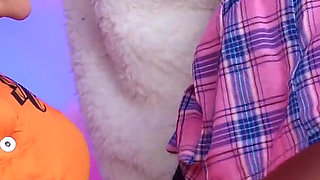 Licked sweet femboy's ass and made him cum like a whore!