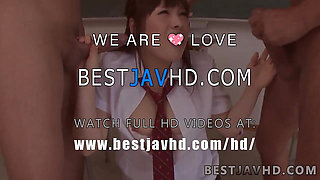 Big-titted ager Yuri Sato gets a creampie in her Asian poon - JAV XXX!