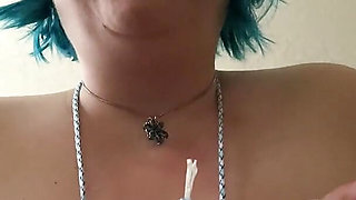 Full face vid of tied tits slapped