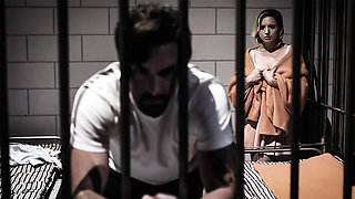 Desperate prisoner MILF fucks cell mate
