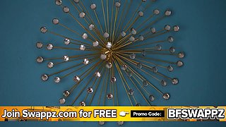 Their squad won! they celebrated with a fucking taboo foursome with their big-titted stepmoms