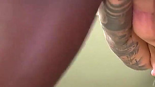 Interracial Slut Fucks the Delivery Man. Nonax Fucks Black Cocks Without a Roof in Fakings Black Fix