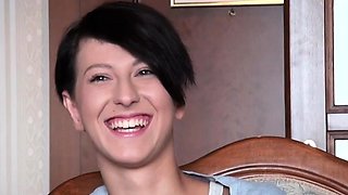 European babe filled up by casting agent for her fame HD