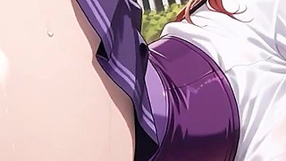 Tropical Beach Gazebo Redhead Sailor Uniform Beauty Seduction Blowjob to Doggy Massive Creamy Ass Finish