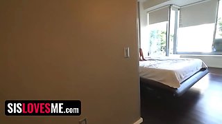 Sislovesme - sumptuous babe with perfect figure gets to blow big sausage after losing in truth or dare