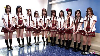 Uncensored JAV Swinger Orgy with 10 College Girls and Many Guys