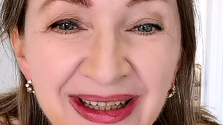 Hot busty granny knows how to speed up leaving the house