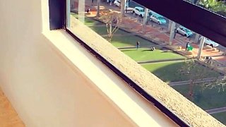 Cute curly brunette solo webcam masturbation