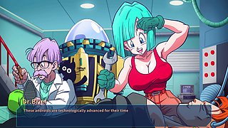 Dragon Ball Z hentai adventure with Bulma in animated porn game