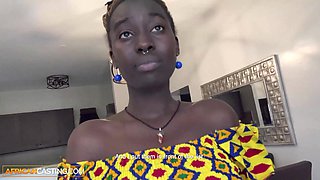 Alexis Crystal Gags on Big Cock and Takes a Facial in a Fake Casting