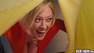 Naughty teen fucked by horny shemale