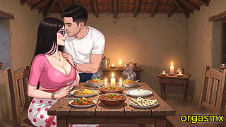 Desi Hot Puja Auntie Romantic Night - MILF