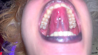 Mouth Tour Goth Girl Uvula Tonsils Teeth Tongue