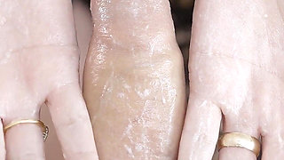 Busty Blonde MILF Milks Cock to Thick Cum