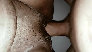 Indian Aunty with Young Boy Playing with Tits & Desi Pussy