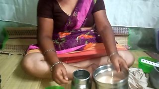 Saree Aunty Hardcore with Stepbrother Show Hairy Pussy