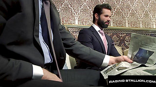 RAGING STALLION - Hunk Kayden Gray Fucks Bearded Dani Robles Senseless at Work
