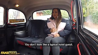 Fake cab australian Big Tits babe in ebony swimsuit Pov Blowjob doggystyle porn