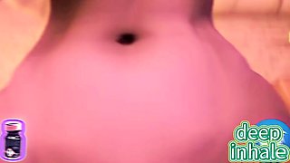 Two 3d cartoon cuties are ready for their bath