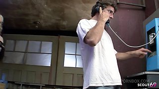 Slim blonde Nymphomaniac Bitch seduce Stranger with Big Dick to Rough Fuck at Roleplay Story Porn