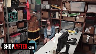 Pretty Petite Babe Bends Over The Officers Desk And Spreads Her Legs - Brooke Bliss