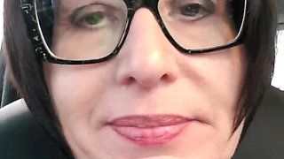 Julie is caught spraying in a public parking lot