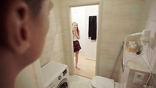 Horny Luna Rishi Turned On by Stepbrother in Steamy Shower