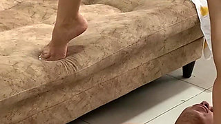 I Made Him Swallow the Piss and Wipe the Floor with His Tongue