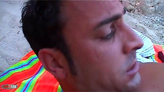 Vayana gets fucked and ass fucked on the beach - MMM100