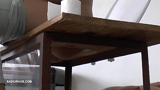 Nomi Melone Smokes and Pees on the Toliett Box