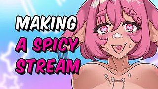 ASMR Hentai Roleplay: Fucking Your VTuber Girlfriend Live On Stream