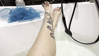 My Hairy Skinny Long Tattooed Legs