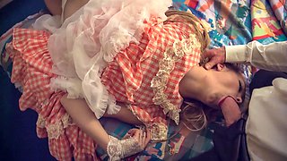 Pretty girl Carmen Callaway gets fucked hard in bed