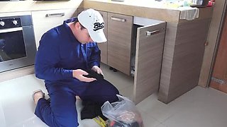 Angel The Dreamgirl Drives You Mad With Her Nylon Legs & Footjob