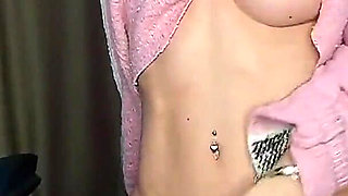 Cute Girl in Cozy Pajama Knows How Warm up Better