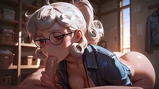 Busty Demon Anime Slut Gets Deep Anal Creampie At Your Service