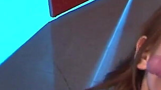 Asian Sex Fest Scene 1: Beautiful Japanese Girl Runa Sezaki in a Dress Sucking Three Cocks at Once