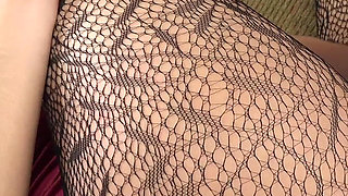 Violet Viper Rips Her Fishnets to Do a Dong