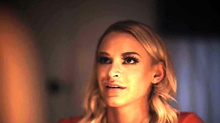 Big tit blonde teen sucks a big cock hardcore