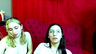 Blonde real lesbian euro amateur fucked by male