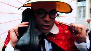 Group sex hardcore double blowjob swallowing cum