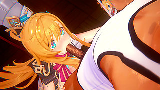 Genshin Impact - Escoffier Gets Gang Banged by Multiple Men - 3D Hentai Animation
